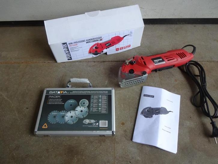 KADOTIP! Mini precisie cirkelzaag met 6-delige zaagbladenset, Doe-het-zelf en Verbouw, Gereedschap | Zaagmachines, Nieuw, Cirkelzaag