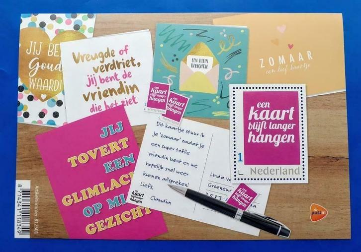 Postzegelvel Een kaart blijft langer hangen - 2020, Postzegels en Munten, Postzegels | Nederland, Postfris, Na 1940, Verzenden
