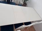 Wit Eettafel met 6 stoel te koop, Huis en Inrichting, Ophalen, Gebruikt