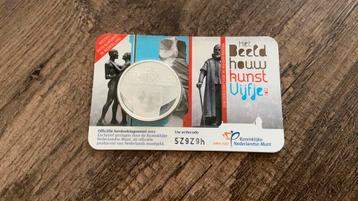 #134 Zwaar verzilverde 5 euro munt Nederland beschikbaar voor biedingen