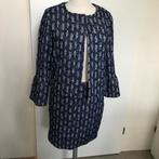 JC Sophie tweed wollen mantelpakje blauwtinten XS/S, Kleding | Dames, Verzenden, Zo goed als nieuw, Maat 34 (XS) of kleiner, Blauw