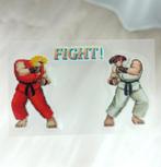 STREET FIGHTER 2 Ryu Ken Pixel Art Bartop Sticker decal, Ophalen of Verzenden, Nieuw, Bedrijf of Vereniging