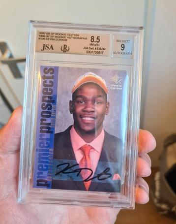 Kevin Durant Upper Deck SP Auto 2007 rookie graded 