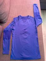 Z.g.a.n blauw Fiets Shirt van "Crivit" met lange mouw maat L, Dames, Ophalen of Verzenden, Zo goed als nieuw, L
