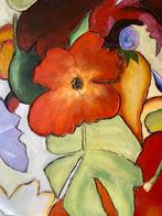 Groot bloemenschilderij Goossens - Uniek!, Ophalen of Verzenden