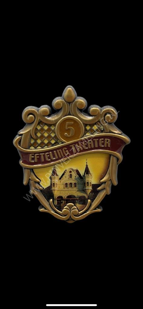 Efteling Theater 5 Jaar Jubileum Pin 2007 - Zeldzaam!, Verzamelen, Efteling, Zo goed als nieuw, Button of Speldje, Ophalen of Verzenden