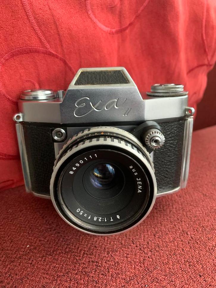Exa II Camera Jena T 1:2.8 f-50 - Verzamelaarsobject, Audio, Tv en Foto, Fotocamera's Analoog, Niet werkend, Spiegelreflex, Overige Merken