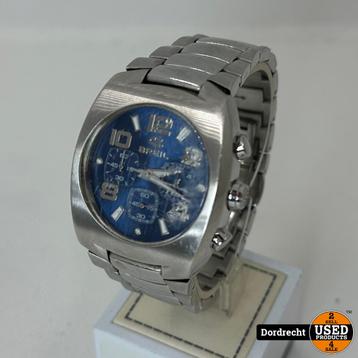 Breil 1404 Horloge Zilver / Blauw | Batterij leeg | Krassen  beschikbaar voor biedingen