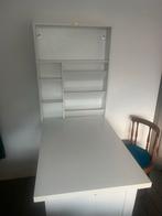 Opklapbaar bureau voor kleine ruimtes - wandbureau, Huis en Inrichting, Ophalen, Gebruikt, Bureau