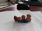 3 hondjes, dierfiguur Bullyland, Verzamelen, Dierenverzamelingen, Verzenden, Gebruikt, Hond of Kat, Beeldje of Figuurtje