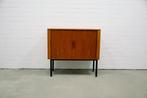 teakhouten audiomeubel lp's Kai Kristiansen, 50 tot 100 cm, Minder dan 100 cm, 25 tot 50 cm, Scandinavisch design