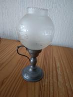 tin waxinehouder 25cm merk teken engeltje, Antiek en Kunst, Antiek | Tin, Ophalen of Verzenden
