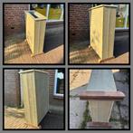 Hoge smalle steiger look plantenbak duurzaam gerecycled, Tuin en Terras, Bloembakken en Plantenbakken, Ophalen, Nieuw, Hout
