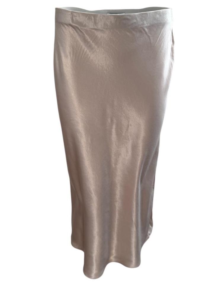 Vince rok M, Kleding | Dames, Rokken, Zo goed als nieuw, Maat 38/40 (M), Beige, Onder de knie, Ophalen of Verzenden