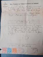 oude brief 1889 bern zegels, Ophalen of Verzenden, Brief