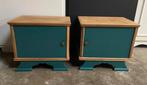 Set vintage nachtkastjes gerestyled in mat patrol., Ophalen