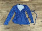Tante Betsy blauw gestipt overslag maat M dames, Kleding | Dames, Maat 38/40 (M), Tante Betsy, Blauw, Ophalen of Verzenden