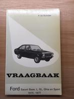 vraagbaak Ford Escort Base, L, GL, Ghia en Sport 1975 - 1977, Ophalen of Verzenden