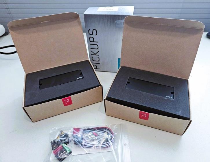 2x EMG 40 DC pickups incl. EMG preamp, Muziek en Instrumenten, Snaarinstrumenten | Gitaren | Bas, Nieuw, Elektrisch, 5-snarig