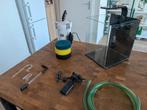 Nano aquarium Dennerle 20 L met bijbehoren, Dieren en Toebehoren, Vissen | Aquaria en Toebehoren, Ophalen, Gebruikt, Leeg aquarium