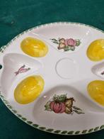 -	Eierschaal aardewerk hapjes schaal, Verzamelen, Retro, Ophalen of Verzenden