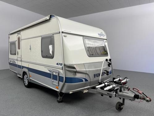 Fendt Saphir 470 TFB Mover Fietsendrager Zakluifel Voortent, Caravans en Kamperen, Caravans, Bedrijf, Rondzit, Fendt, Lengtebed