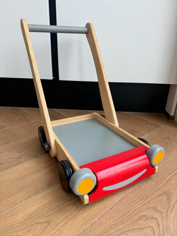 Plan Toys Loopauto - Houten Speelgoed, Kinderen en Baby's, Speelgoed | Houten speelgoed, Zo goed als nieuw, Duw- of Trekspeelgoed