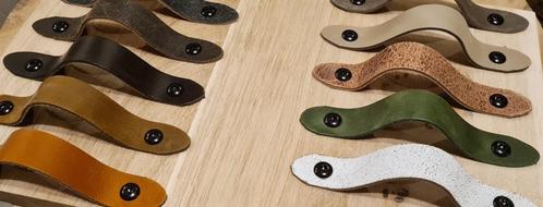 Leren handgrepen (breed) diverse kleuren, Huis en Inrichting, Woonaccessoires | Wandplanken en Boekenplanken, Nieuw, Ophalen of Verzenden