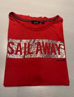 Gaastra shirt XXL - Donkerroze met zilveren print, Verzenden, Maat 46/48 (XL) of groter, Korte mouw, Roze