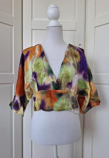 Motivi nieuwe kleurige korte blouse top 42 L (valt als S) beschikbaar voor biedingen