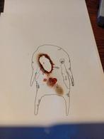 Inkttekening van een vreemd wezen, Ophalen