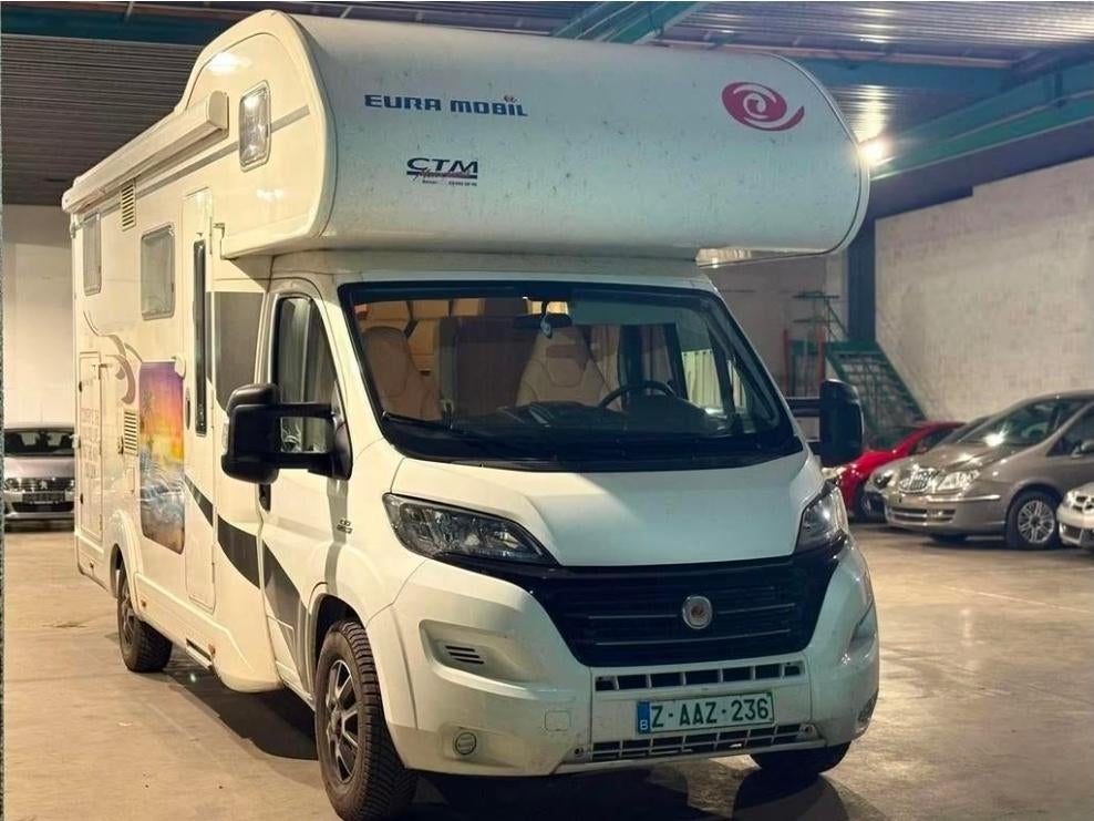 Euramobil Ducato 2.3 Jtd bj. 2016 6-slaapplaatsen Euro 5, Caravans en Kamperen, Campers, Bedrijf, Half-integraal, Ophalen