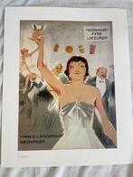 Henri Pieck genummerde zeefdruk Hooghoudt, Antiek en Kunst, Kunst | Litho's en Zeefdrukken, Ophalen of Verzenden