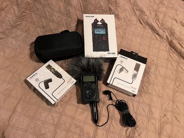 Tascam DR-40X audio recorder te koop, Audio, Tv en Foto, Professionele Audio-, Tv- en Video-apparatuur, Zo goed als nieuw, Audio