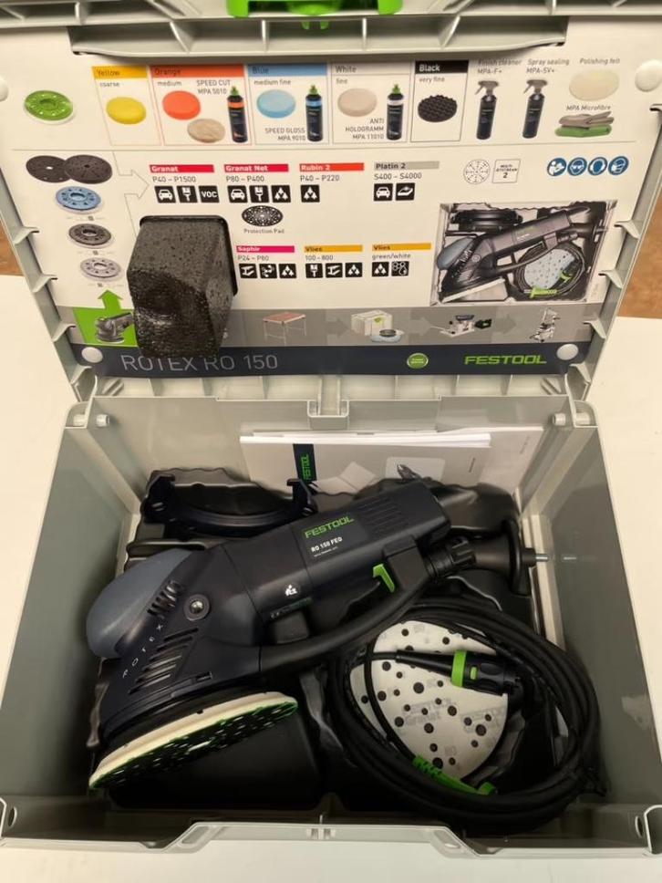 Te Huur Festool schuurmachines!., Doe-het-zelf en Verbouw, Gereedschap | Schuurmachines, Gebruikt, Excentrische schuurmachine