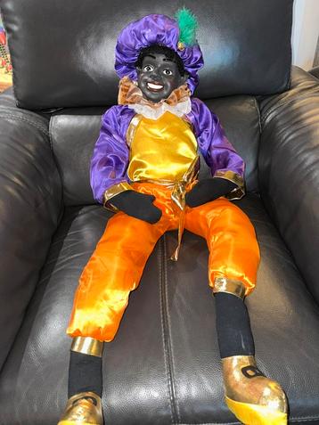 Vintage 1 meter V&D zwarte piet pop beschikbaar voor biedingen