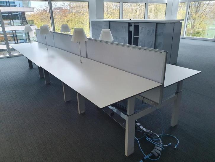 Twinform design duo bureau werkplek ( 21x ) luceplan, Huis en Inrichting, Bureaus, Zo goed als nieuw, Bureau, In hoogte verstelbaar