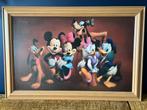 Disney prent in houten lijst, Verzamelen, Donald Duck, Gebruikt, Ophalen of Verzenden, Plaatje of Poster