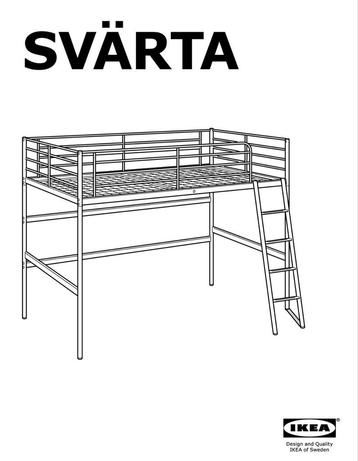 IKEA SVÄRTA Hoogslaper beschikbaar voor biedingen