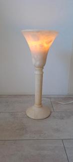 Marmeren staande lamp   , E27 (groot), Ophalen, 30 tot 60 watt, Soft of Flame