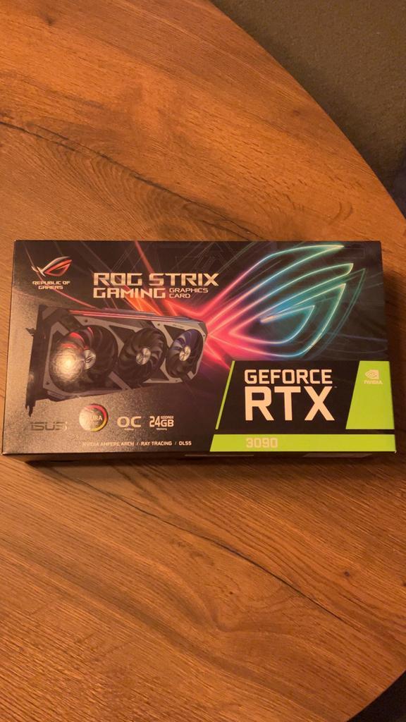 NVIDIA RTX 3090 ASUS ROG Strix 24GB videokaart, Computers en Software, Videokaarten, Zo goed als nieuw, Nvidia, PCI-Express 4.0