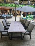 Showroom Leuven - San Felipe tuinset 7-delig, Tuin en Terras, Tuinsets en Loungesets, Overige materialen, 6 zitplaatsen, Ophalen of Verzenden