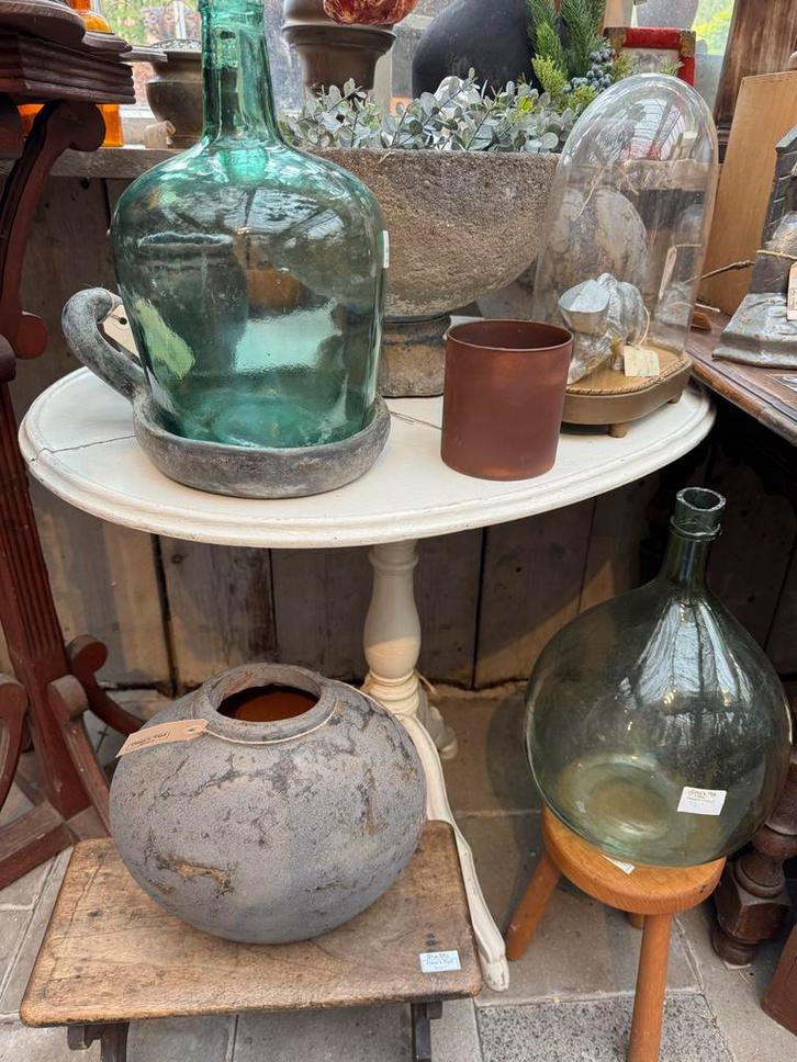 Antieke Franse Wijntafel met Kantelblad, Antiek en Kunst, Curiosa en Brocante, Ophalen