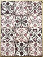 Tegels Antiek Mangaan Paars Bloempot Ornament, Antiek en Kunst, Ophalen of Verzenden