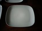 Villeroy & Boch Vivo, 4 rechthoekige borden, wit, Ophalen of Verzenden, Zo goed als nieuw, Bord(en), Effen