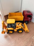 Bruder Kiepwagen & Graafmachine, Kinderen en Baby's, Speelgoed | Speelgoedvoertuigen, Ophalen of Verzenden, Gebruikt