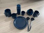 MEPAL servies donkerblauw, Caravans en Kamperen, Kampeeraccessoires, Ophalen of Verzenden, Gebruikt
