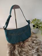 Soho Vintage Schoudertas Blauw met Studs, Sieraden, Tassen en Uiterlijk, Ophalen of Verzenden
