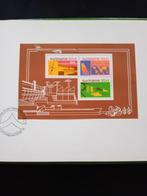 Postzegelmap Suriname in ontwikkeling., Ophalen of Verzenden, Zo goed als nieuw