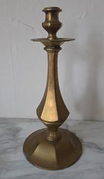 Art Deco Messing Kandelaar, Ophalen of Verzenden, Koper of Brons